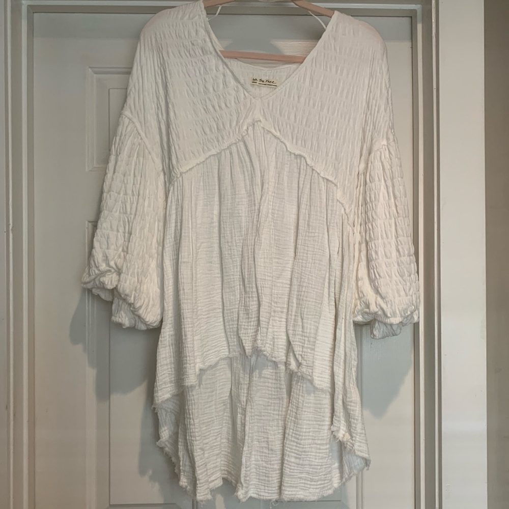 Free People white tunic size Medium GUC